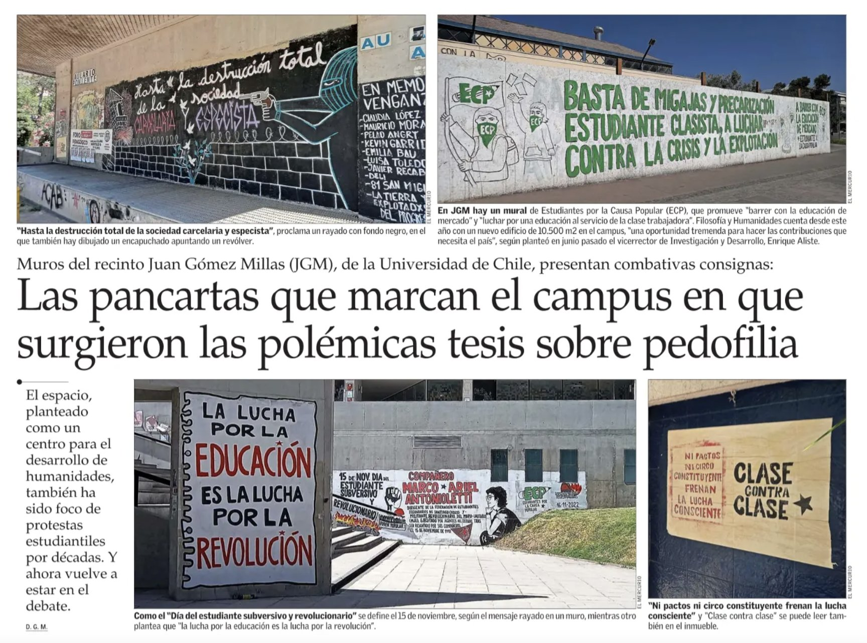 Manipulación Informativa: El Mercurio aprovecha polémica por «tesis pedófila» para criminalizar a Universidad de Chile