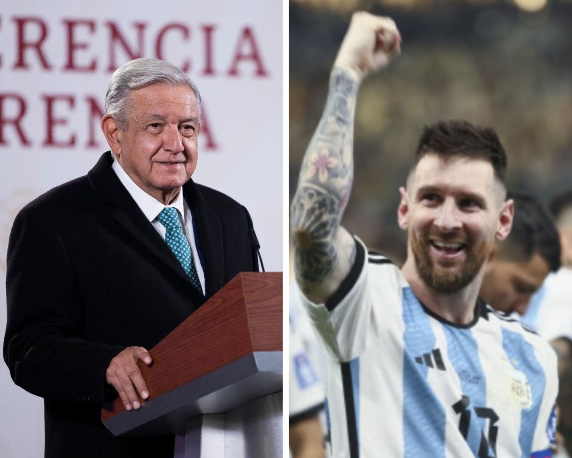 Celebra AMLO victoria de Argentina: «como por mandato divino»