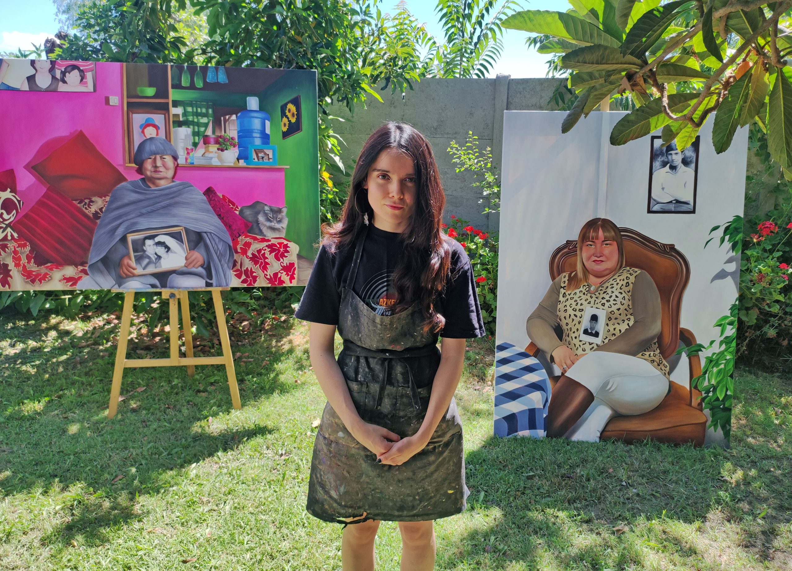 Myriam, la pintora de las mujeres familiares de los detenidos desaparecidos y ejecutados de Paine