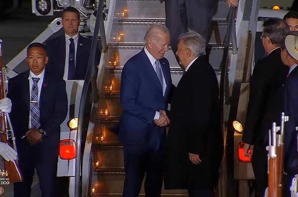 Joe Biden aterriza en AIFA para la X Cumbre de Líderes