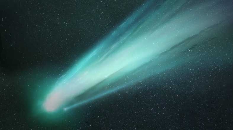 Rarísimo cometa verde es visible por primera vez en 50 mil años