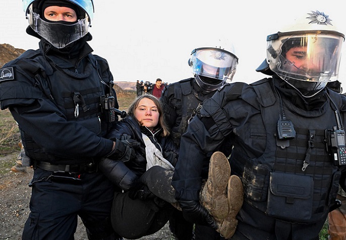 <strong>Greta Thunberg fue detenida en Alemania durante una protesta en una mina de carbón</strong>