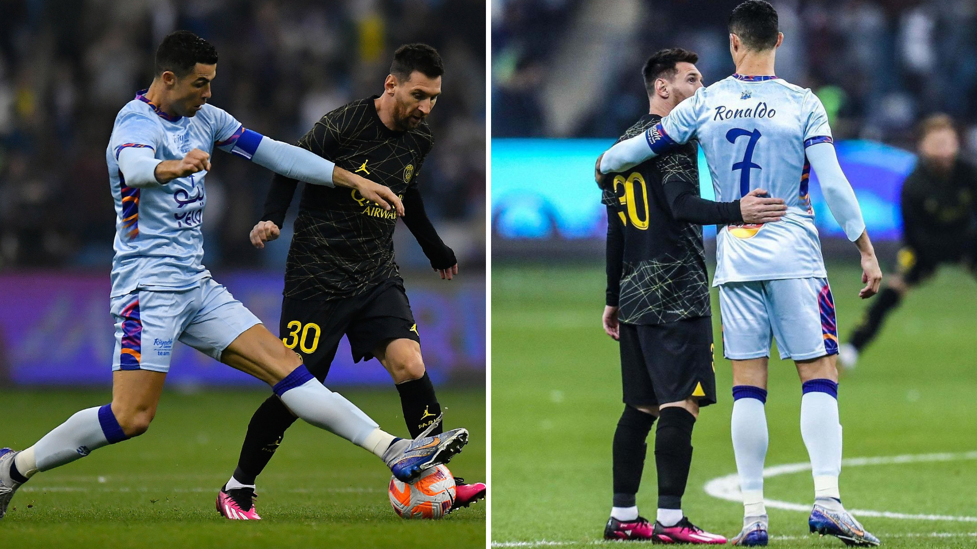 Messi y Cristiano Ronaldo anotan en el PSG vs estrellas de Arabia Saudita