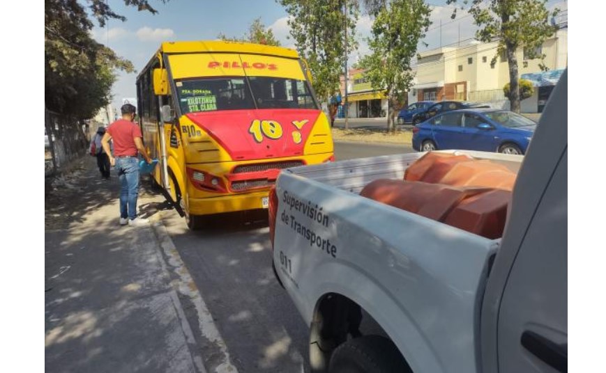 Retira Movilidad 38 transportes públicos en Puebla por irregularidades