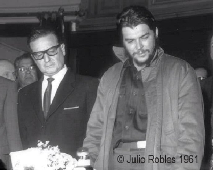 Difunden inédita fotografía de encuentro entre Ernesto “Che” Guevara y Salvador Allende
