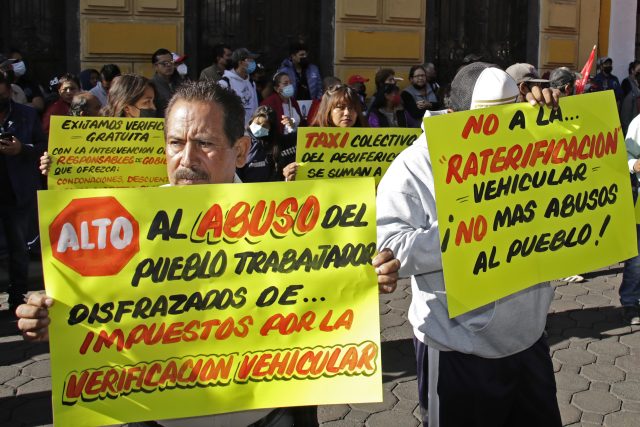 Antorcha campesina pide verificación gratuita con protesta ante Congreso