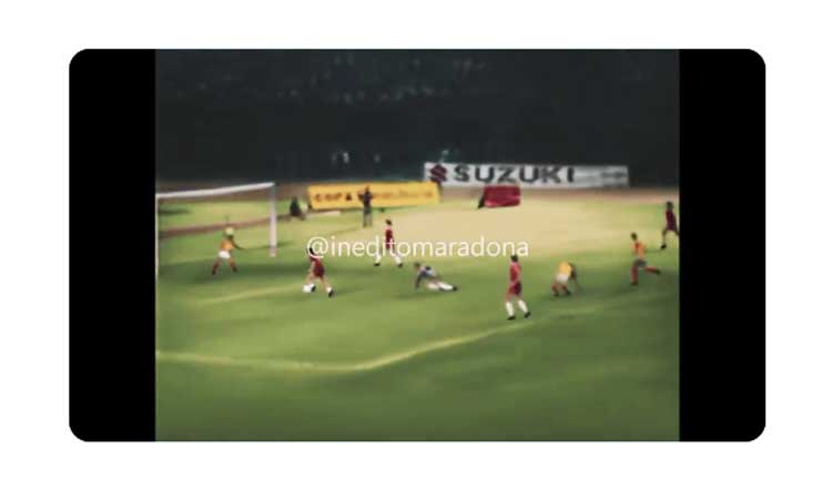 Una joya: publican versión inédita y a color del otro “Gol del Siglo” de Diego Maradona