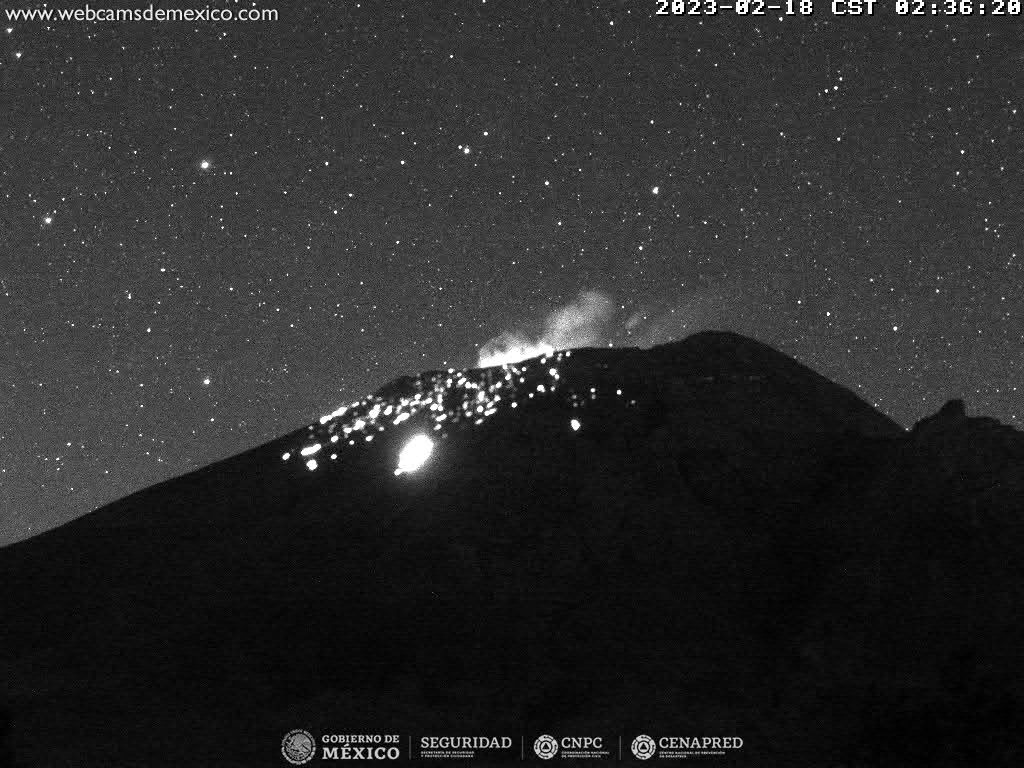 Volcán Popocatépetl emite 140 exhalaciones y 53 minutos de tremor