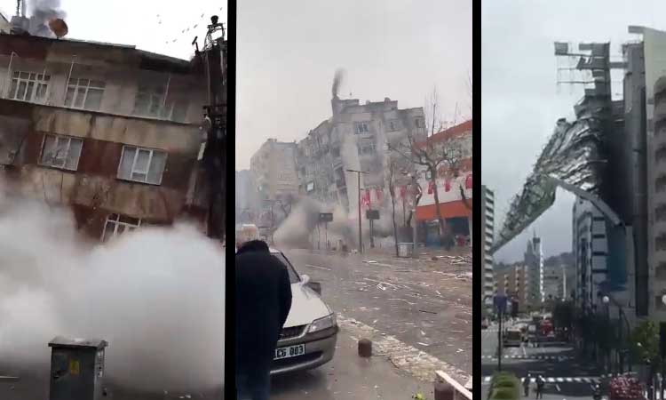 Impactantes videos registran desplome de edificios por terremoto en Turquía y Siria