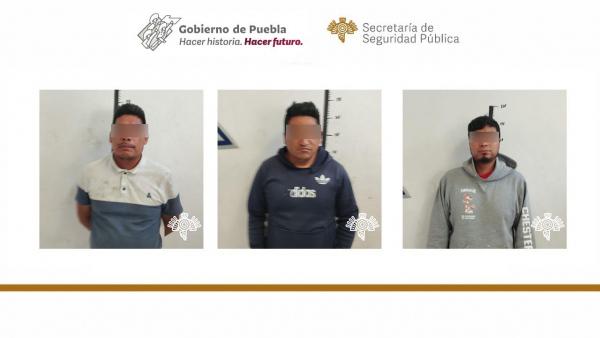 Por tráfico de personas detienen a tres hombres en Acajete