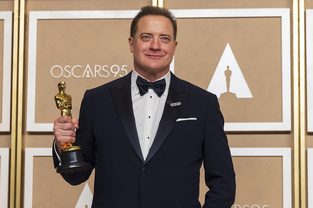 Brendan Fraser se llevó el premio Oscar a mejor actor por su papel en «The Whale»