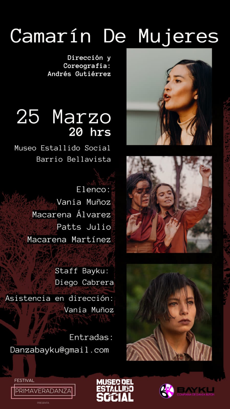 Camarín de mujeres se presenta este sábado: Teatro, danza y canto para relatar una historia de mujeres torturadas en dictadura