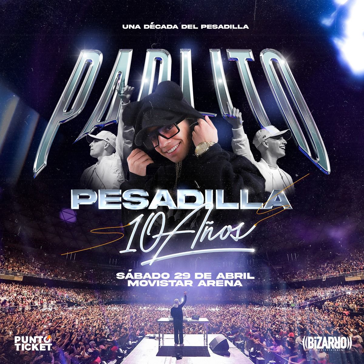 Pablito Pesadilla anuncia su primer concierto en Movistar Arena