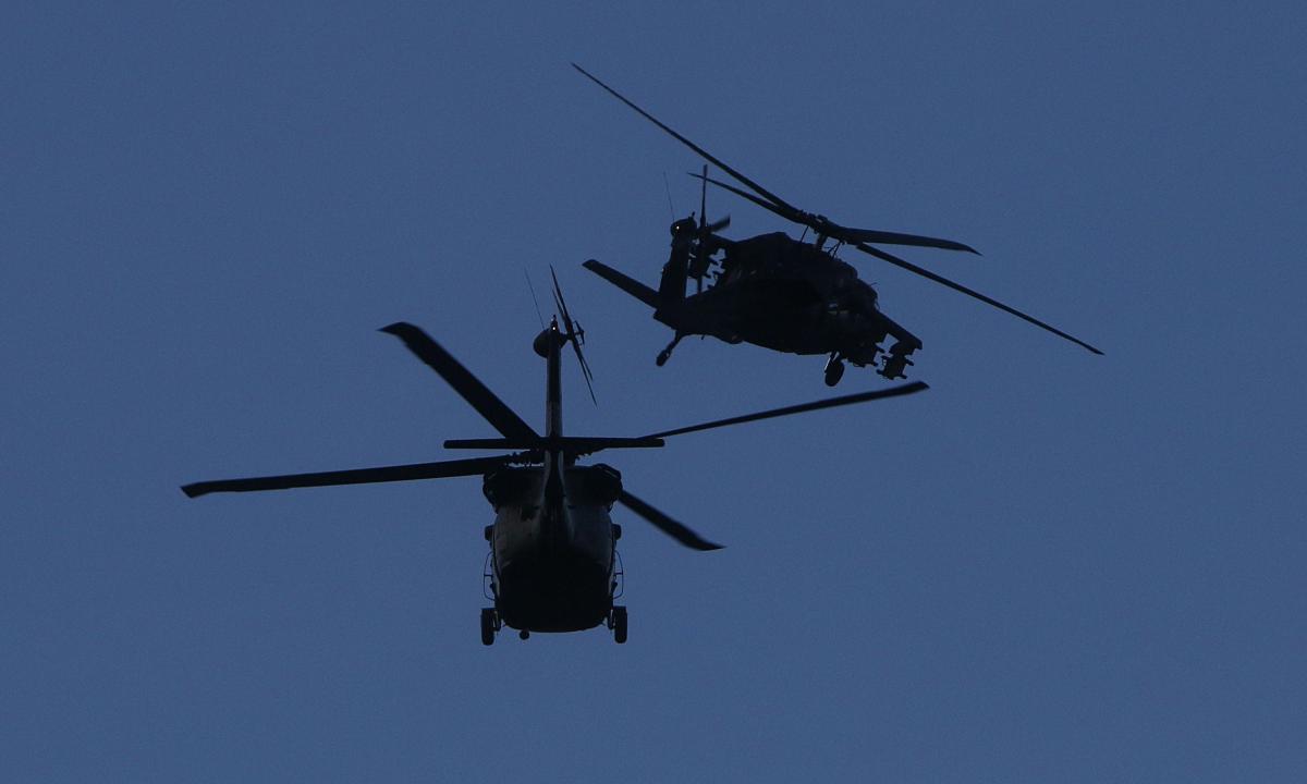 Dos helicópteros del ejército estadounidense se estrellaron durante rutina de entrenamiento en Kentucky