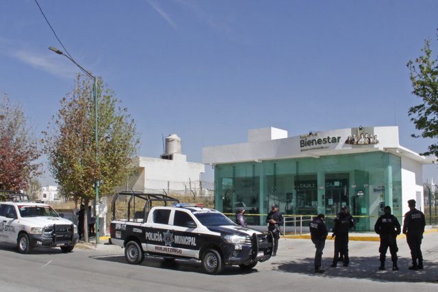 Intentan robar Banco del Bienestar en Huejotzingo por medio de boquete