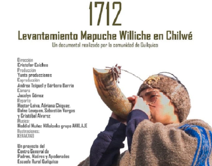 Estrenan Importante documental educativo en escuela rural “1712: Levantamiento Mapuche Williche en Chilwé”