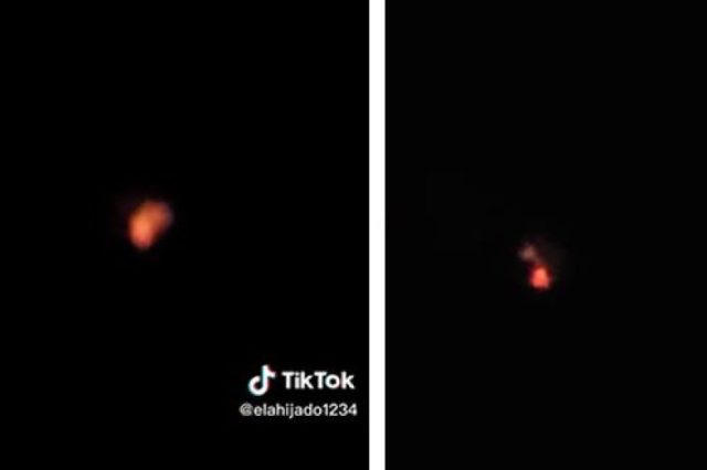 Captan en video una bola de fuego; usuarios en TikTok aseguran se trata de una bruja
