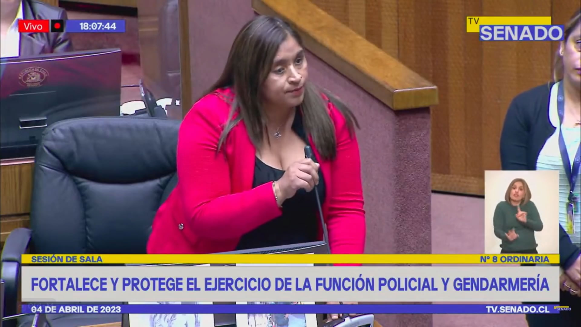 Fabiola Campillai estremece el Senado en rechazo a ley «gatillo fácil»: «Si este proyecto es aprobado voy a pedir el veto presidencial»