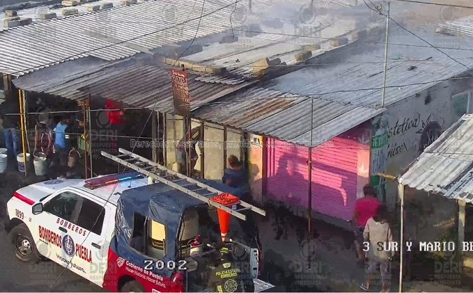 Incendio consume local en mercado de Balcones del Sur