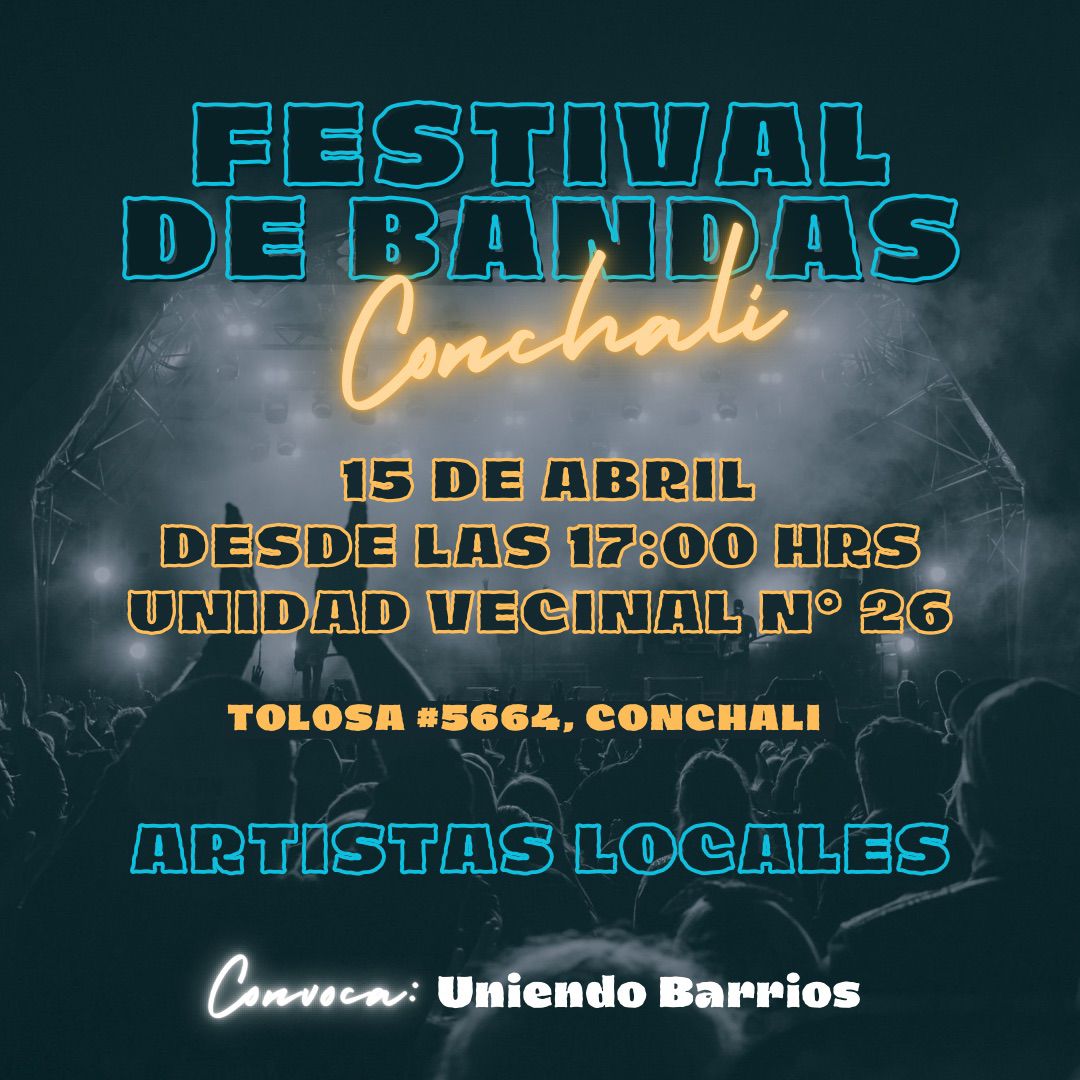 Festival de bandas emergentes en Conchalí