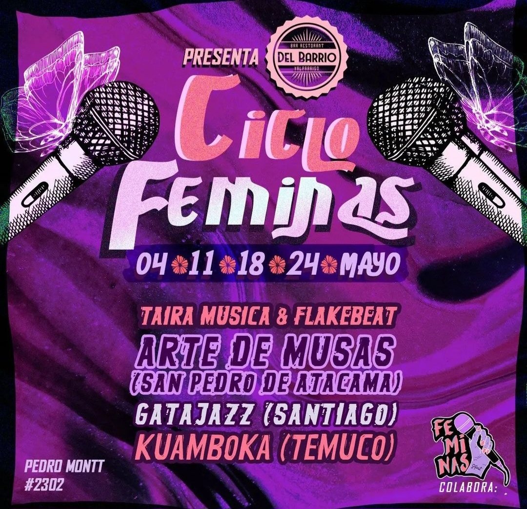 Del Barrio Valparaíso presenta «El Ciclo Féminas» todos los jueves del mes de Mayo