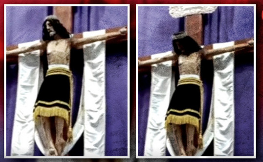 Parroquia de Puebla explica por qué Cristo crucificado mueve la cabeza durante misa de Semana Santa (VIDEO)