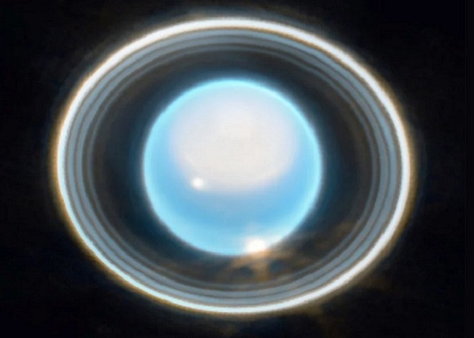 Telescopio de la NASA revela imagen nunca antes vista de Urano y sus anillos