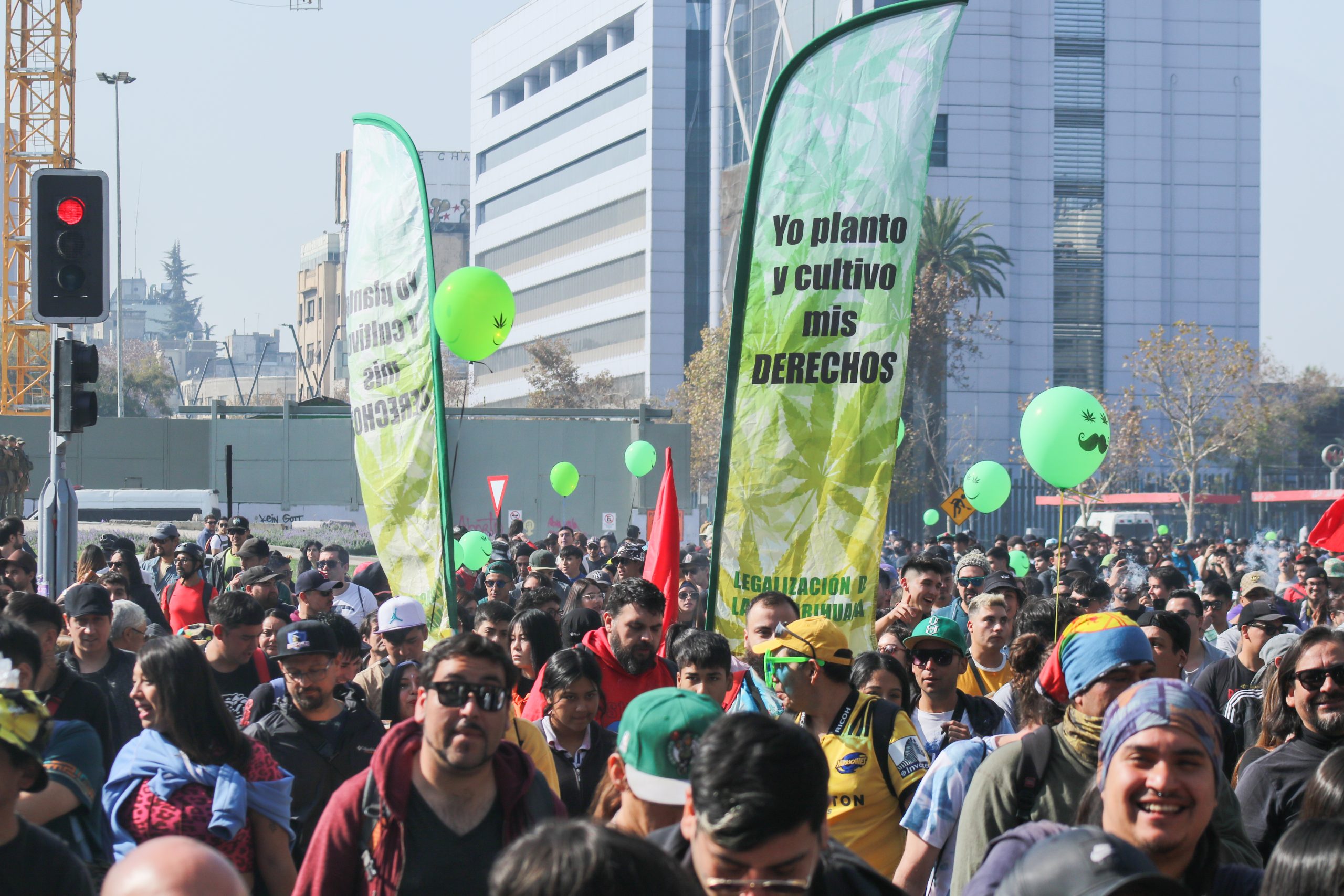 «Cultiva tus derechos»: Marcha por la marihuana se tomó la Alameda