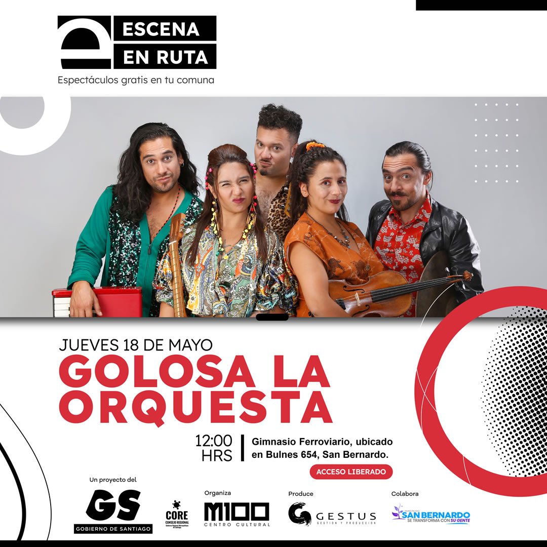 Y gratis: Golosa La Orquesta llega con sus ritmos latinoamericanos al Gimnasio Ferroviario de San Bernardo