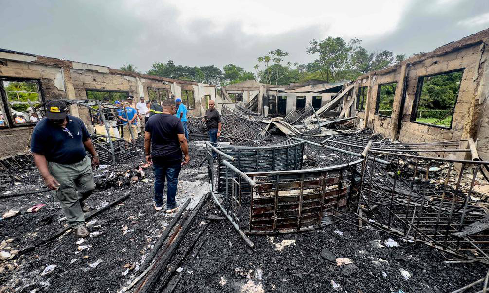 «Malintencionadamente iniciado»: Policía tiene informe preliminar sobre incendio en escuela de Guyana