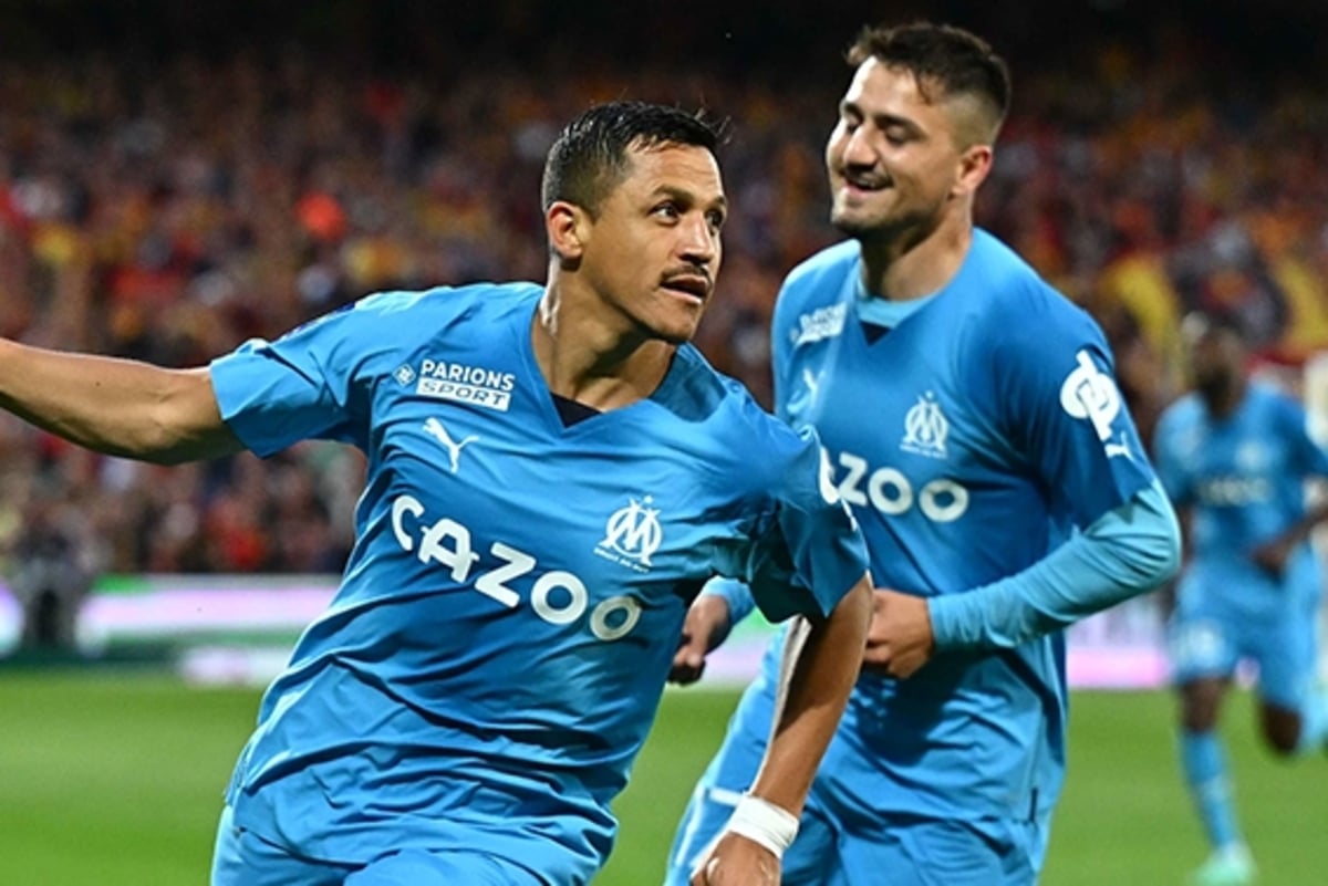 (Video) Gol de Alexis Sánchez fue anulado en duelo entre Olympique Marsella y Lens