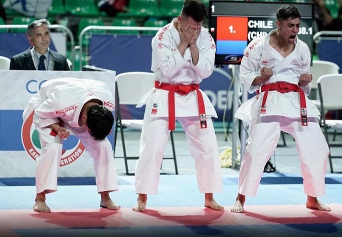 Chile es oro y bicampeón panamericano de karate