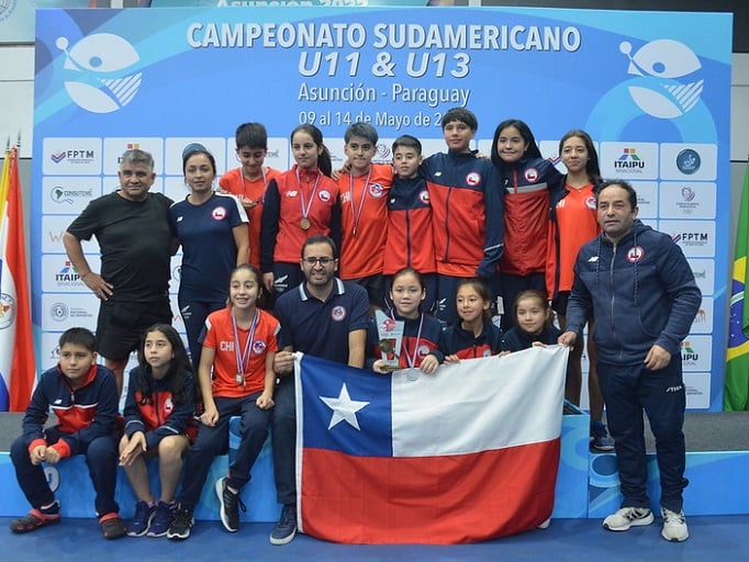Destacada participación de Chile en medallero Sudamericano de menores