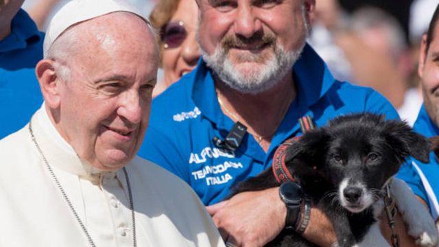 Papa Francisco regaña a mujer que le pidió bendecir a su perro como su hijo