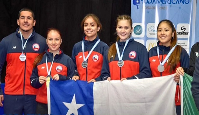 Chile en el medallero del campeonato sudamericano de tenis de mesa en Rosario, Argentina
