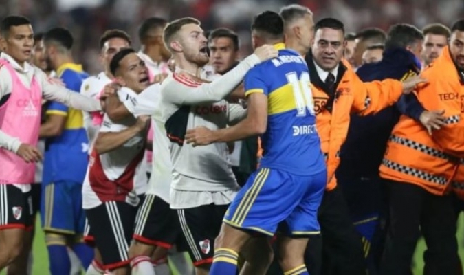 Trifulca tras victoria del River Plate ante Boca Juniors