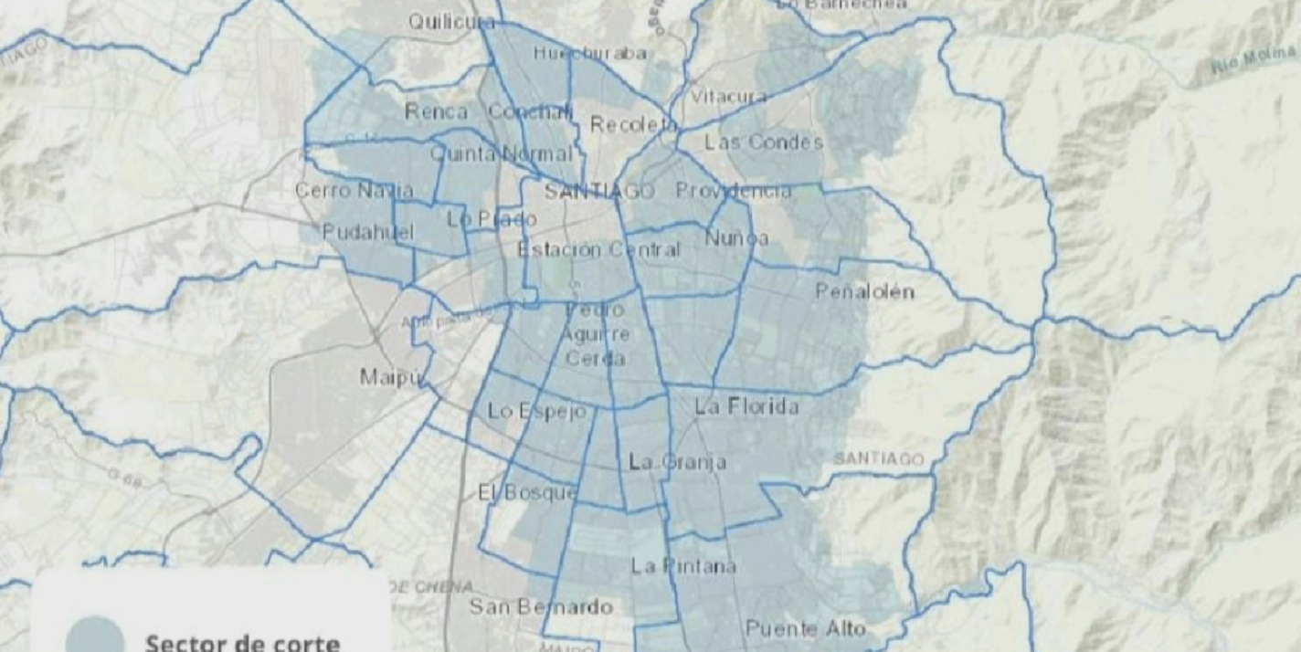Estas son las 34 comunas de Santiago con corte de Agua por intensas lluvias