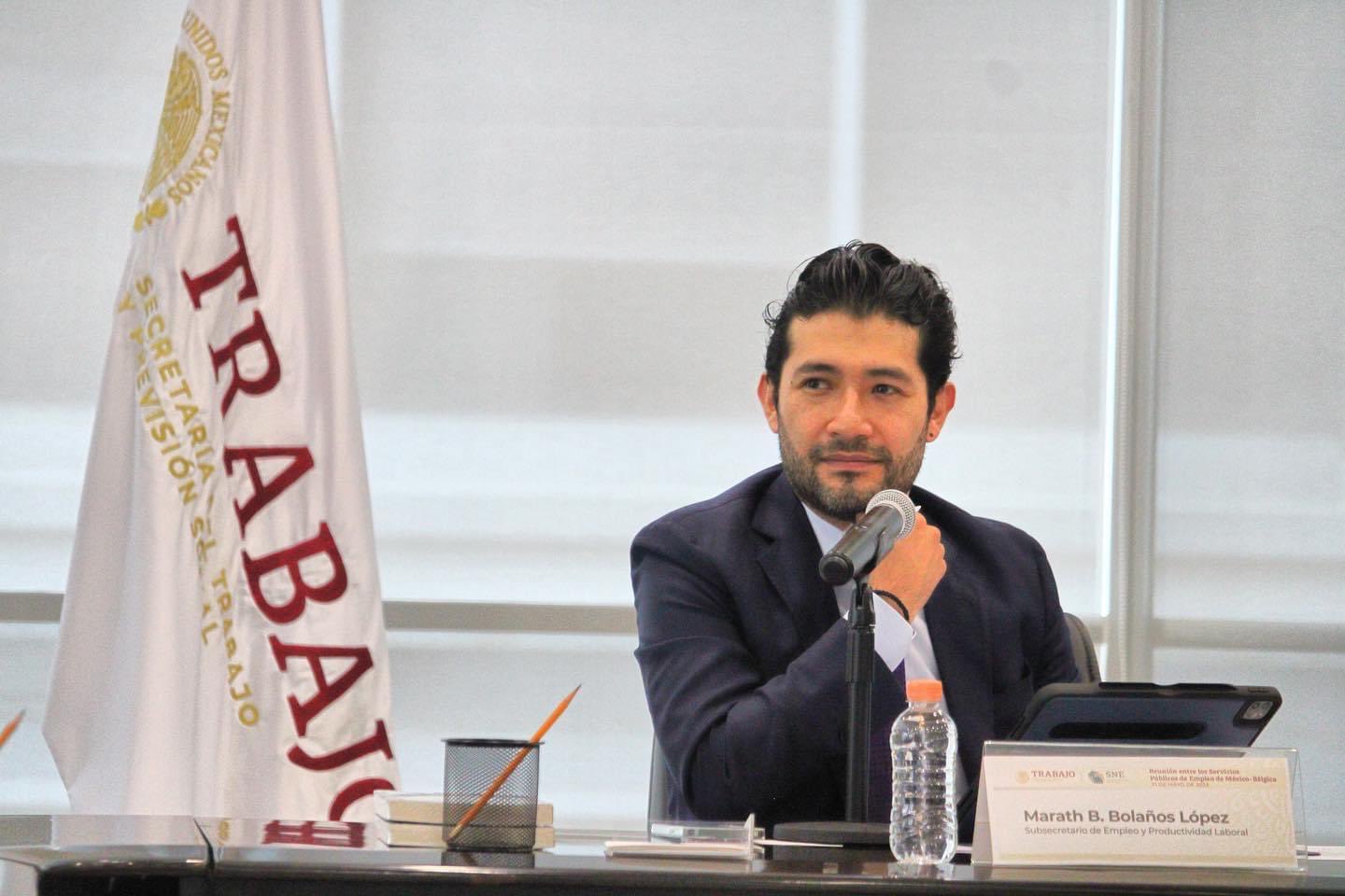 Marath Bolaños López, nuevo secretario federal del Trabajo