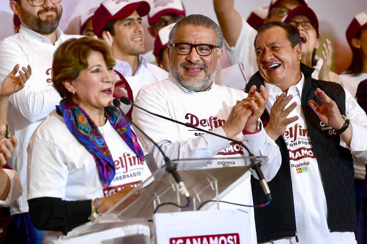 Delfina Gómez ganó con 52.65% del voto mexiquense