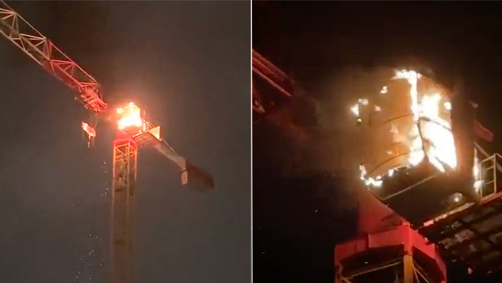 [VIDEO] El impactante registro de una grúa en llamas muestra el caos de las protestas en Francia