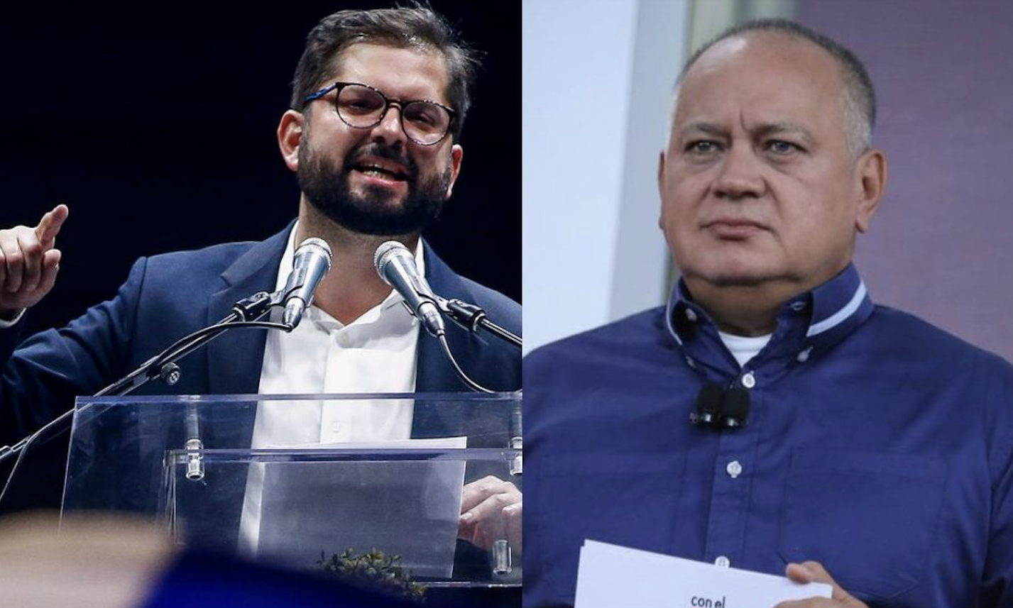 Diputado venezolano Diosdado Cabello arremetió contra el presidente Gabriel Boric