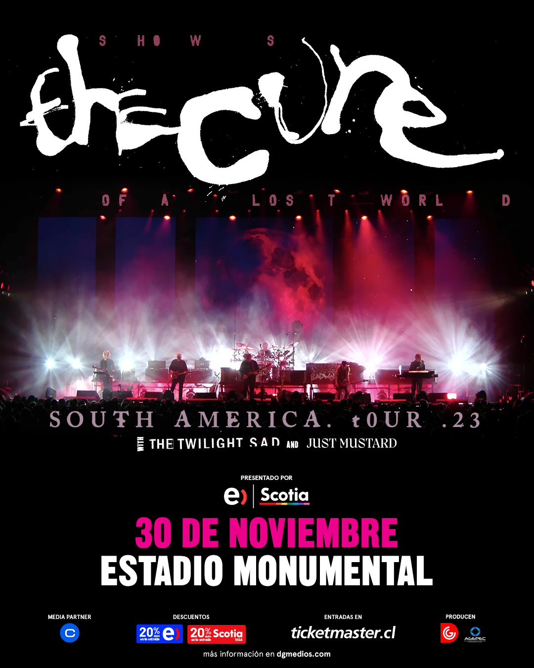 The Cure regresa a Chile con su gira «Shows Of a Lost World»: 30 de noviembre en el Estadio Monumental
