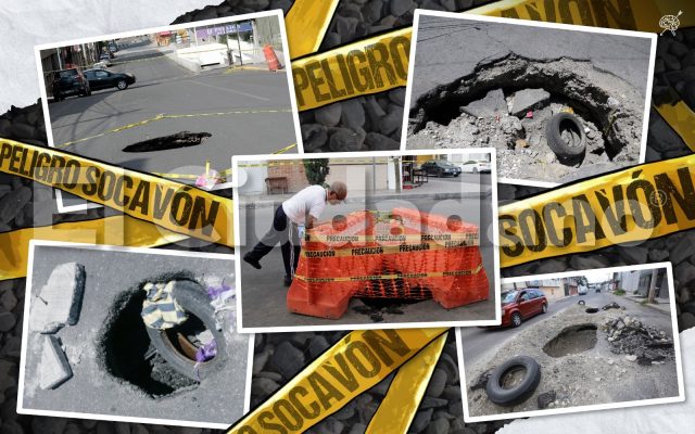Proliferan socavones en capital poblana y ¡Ayuntamiento los normaliza!