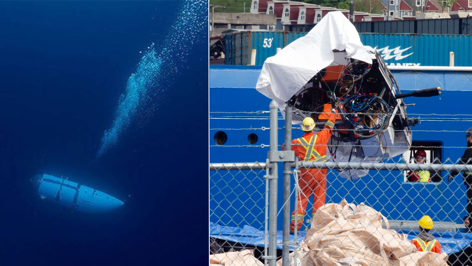 [FOTOS] Así se ven los escombros del Titán, el sumergible que implosionó en su travesía al Titanic