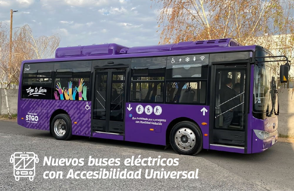 Municipalidad de Santiago incorporó nuevos buses eléctricos a su servicio de transporte vecinal: También se aumentaron los paraderos