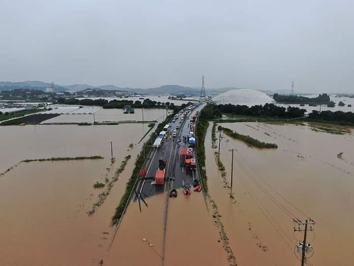 Sube a 37 el número de muertos por inundaciones en Corea