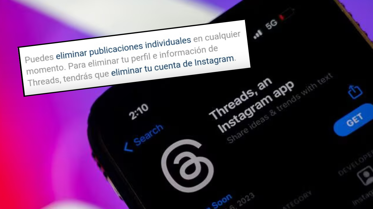 ¿Letra chica? Threads no te permite eliminar tu cuenta sin borrar de paso tu perfil de Instagram