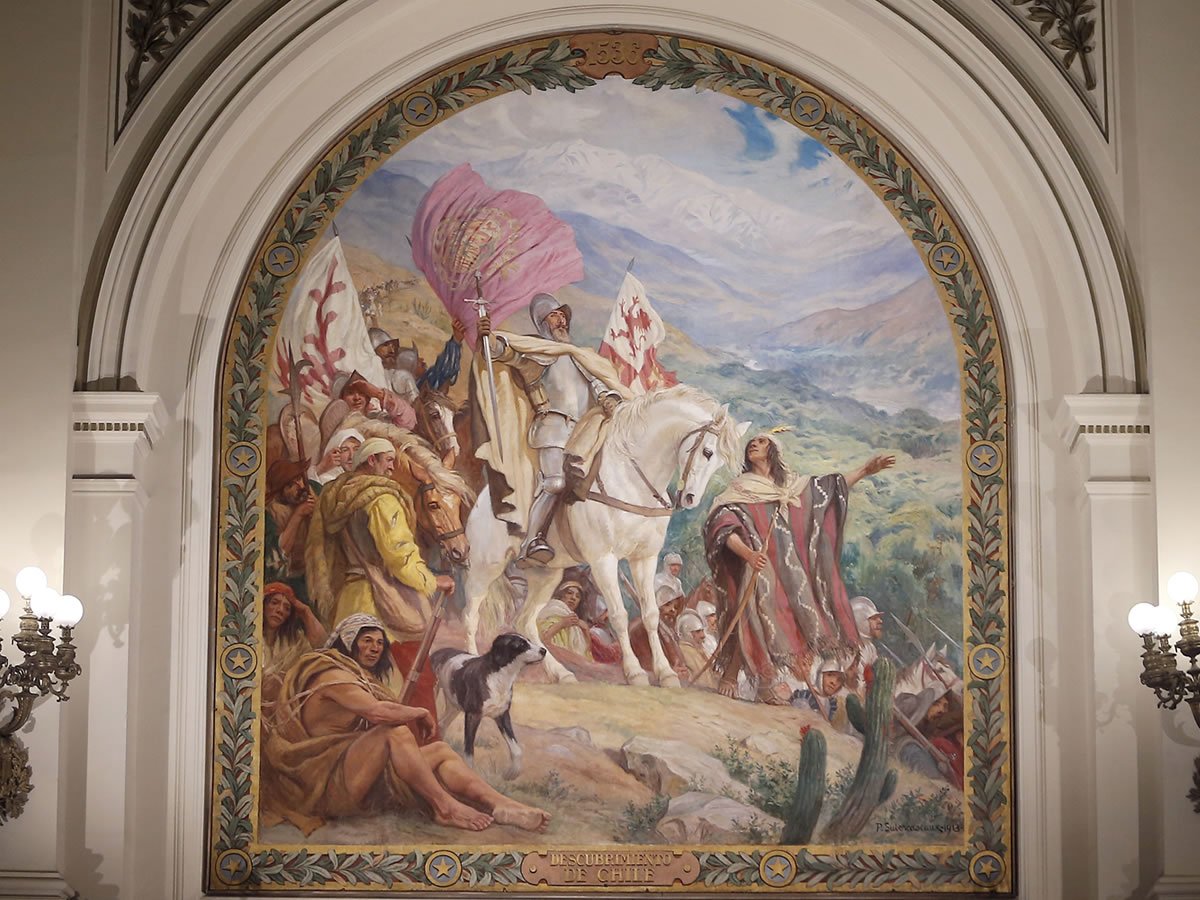 Museo de Arte Contemporáneo finalizó restauración de emblemática pintura del antiguo Salón de Honor del Senado