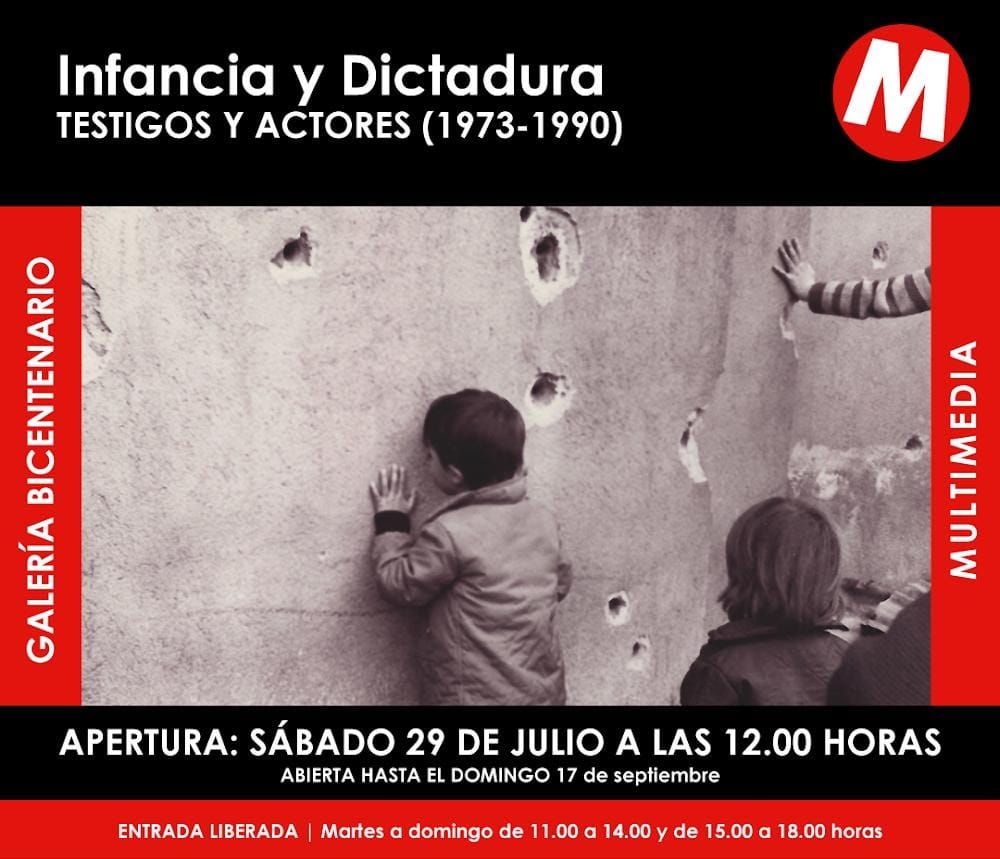 Santiago: Parte exposición «Infancia/Dictadura: Testigos y actores» en la Estación Mapocho