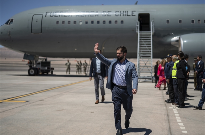 Presidente Boric inicia en España gira de once días en Europa